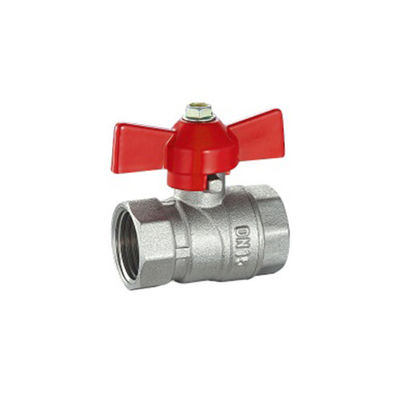 Valve à bille en laiton ANSI SS forgée avec siège en PTFE vierge et tige étanche