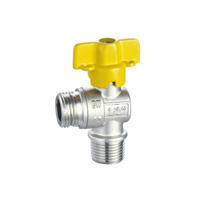 HPb59-1 Corps fil plombé soupape en laiton à bille mâle fil gaz à eau manuel SS pour les connexions de tuyauterie