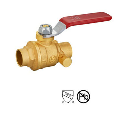 600WOG 150WSP Full Port 1/ 2 soupape à bille de soudure avec chrome ou alliage de zinc 1/2 ′′