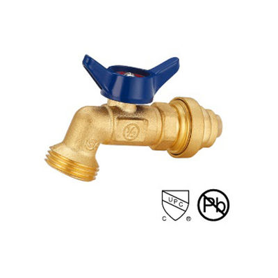 Valve à bille en laiton Valve d'arrêt connectée rapide avec poignée en aluminium 1/2 " 3/4 ′′ vanne d'arrêt