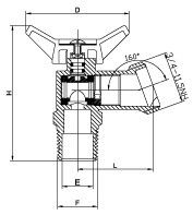 Ventilateur à rouleaux de tuyau à grande capacité en laiton à filetage mâle avec poignée en alliage d'aluminium