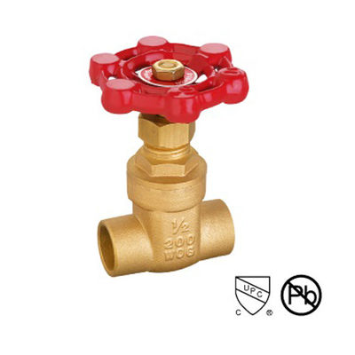 Corps de coulée soudeur en laiton 2 pouces soupape de porte en laiton / soupape de porte d'eau
