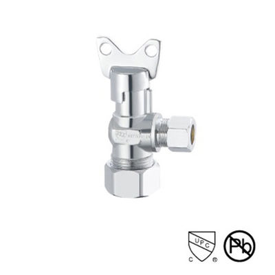 200 Psi 1/2 pouces OEM/ODM 15 mm chrome plaqué soupape d'angle / soupape d'angle d'eau chaude