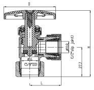 1/2 pouce NPT soupape d'angle de cuivre filé robinet soupape d'angle salle de bains