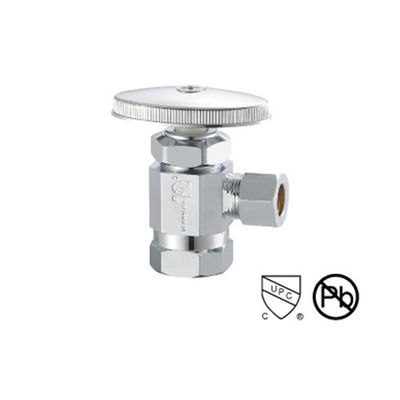 Ventilateur d'angle en laiton chromé 1/ 2 pouces 150 PSI 100g 200°F Température