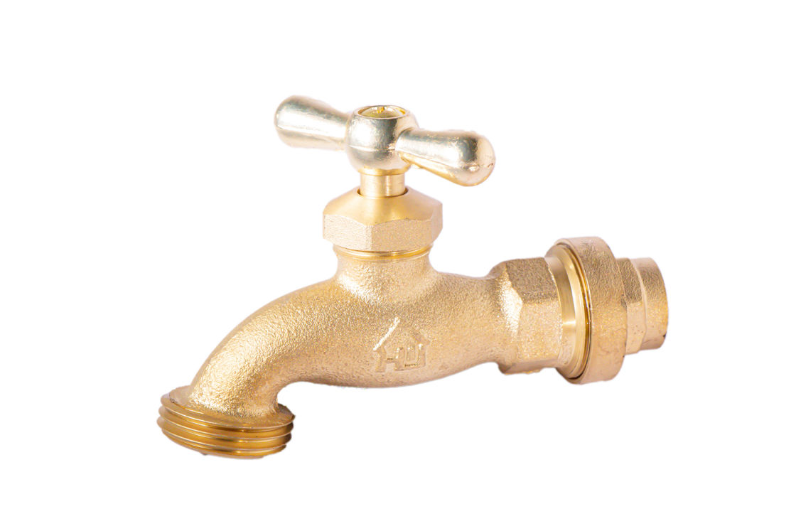 3/4 pouces NPT Slow Open T Handle Brass Bibcock Valve Bibb Faucet Valves Pour le marché américain industriel WOG