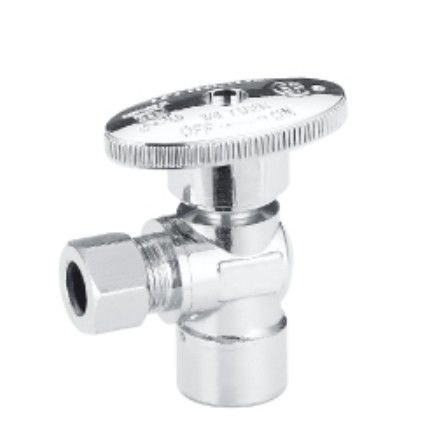Service OEM 90 degrés 2 voies de soupape d'angle d'eau chaude et froide toilettes fil 3/8 " 1/2 soupape d'angle de laiton
