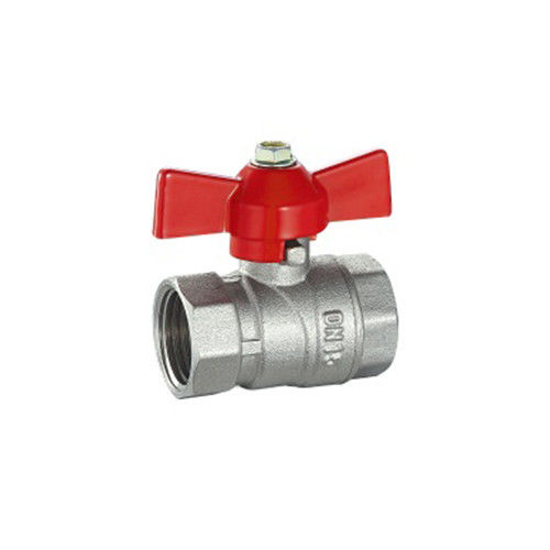 Valve à bille en laiton ANSI SS forgée avec siège en PTFE vierge et tige étanche