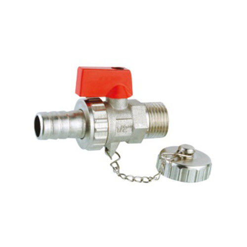 Valve à bille à fil de cuivre Valve à bille en laiton à deux pièces forgé