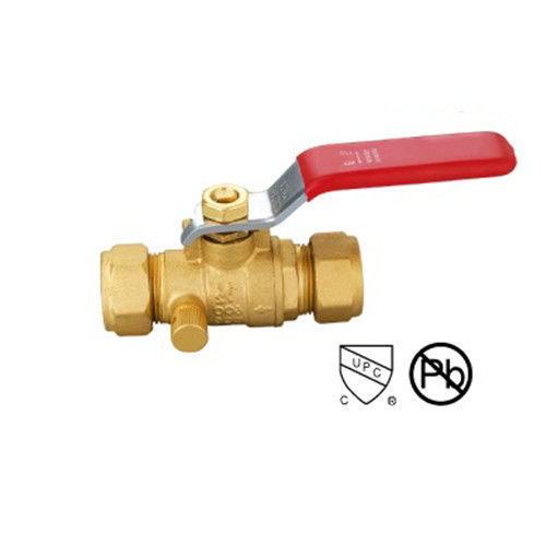 COM X COM Avec valve à bille de drainage en laiton avec drainage Forgé à deux pièces BODY WOG Avec filtre à compression