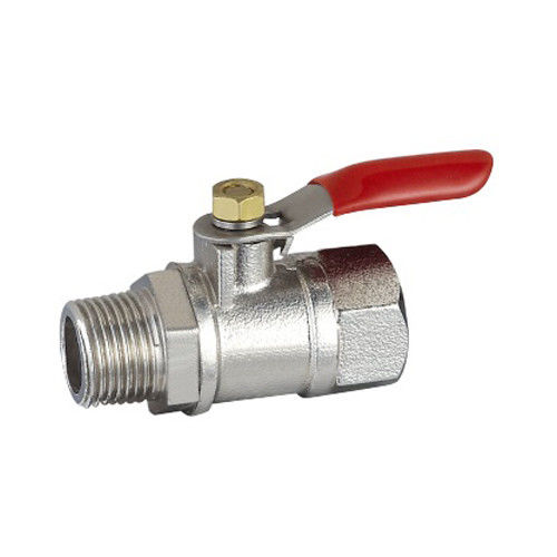 Valve à bille miniature en laiton SS mâle à filetage pour gaz d'huile