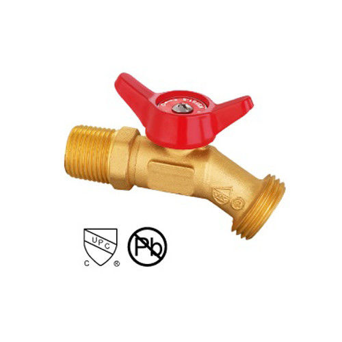 Ventilateur à bille en laiton à filetage mâle et femelle avec écrousse de verrouillage en laiton