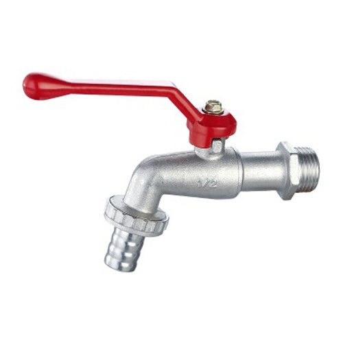 Corps en laiton et filtre en PVC joints en caoutchouc boules en laiton bibcock corps en deux pièces pour l'eau