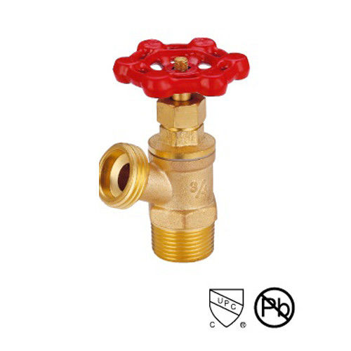 NPT mâle fileté droit 1 / 2 pouce évacuation de chaudière plein port Jusqu'à 180 ° F