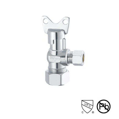 200 Psi 1/2 pouces OEM/ODM 15 mm chrome plaqué soupape d'angle / soupape d'angle d'eau chaude